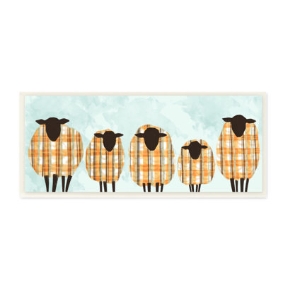 «Sheep Herd Plaid Swillers» par Ziwei Li - Impression sur toile