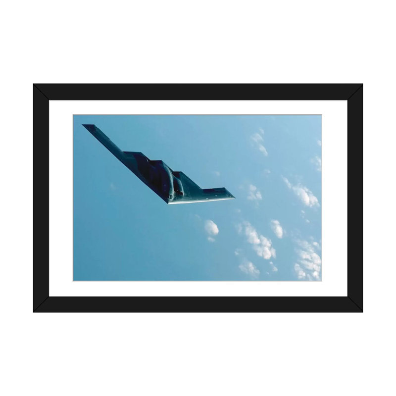 « b-2 rites », reproduction de photo sur toile, H 16 po x l 24 po x P 1 po, Papier d'art encadré noir, Blanc