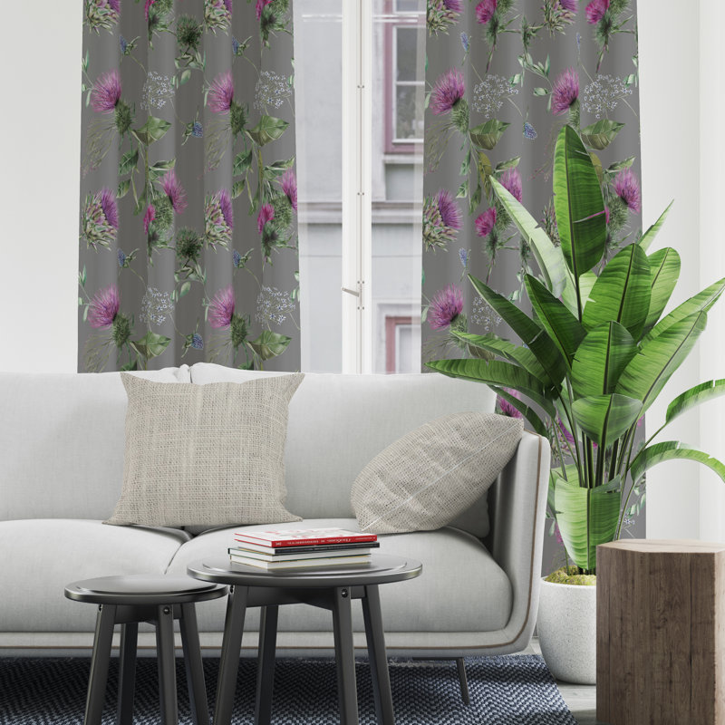 Semi Sheer Curtain Pair, 20" W x 52" L