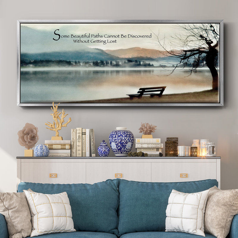 Beautiful Paths, reproduction d'art sur toile, H 8 po x l 20 po x P 1,5 po, Argent