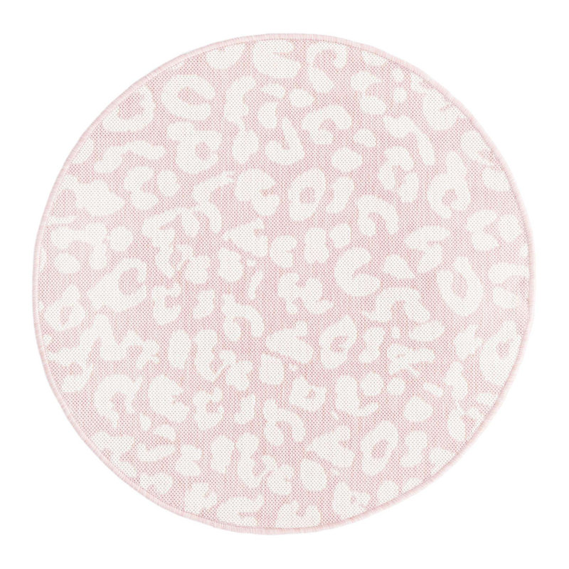 Animal Print Indoor / Outdoor Rug, Round 3'