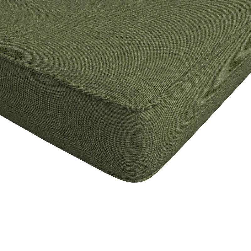 Wayfair Custom Outdoor Bench Cushion With Sunbrella Fabric, 48" W x 18" D, Sunbrella® Canvas White