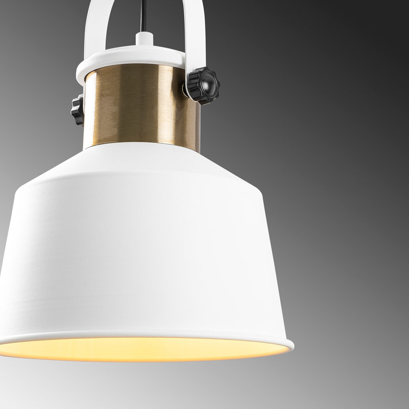 Lustre moderne, hauteur réglable, 26 po x 26 po | Structure en métal de 53,5 pouces de hauteur | Douille E27, 40 W maximum | Finition blanche élégante, design scandinave et glamour | Parfait pour le salon et la salle à manger, classe IP20