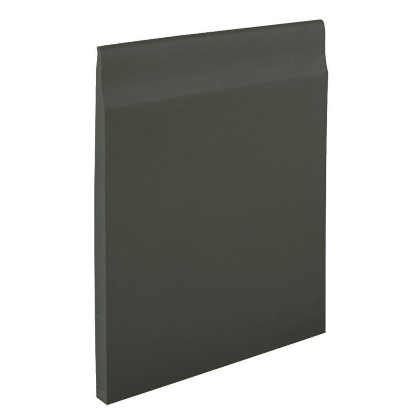 Base murale en caoutchouc de 0,25 po d’épaisseur 720 po de largeur de 4,57 po, Noir brun
