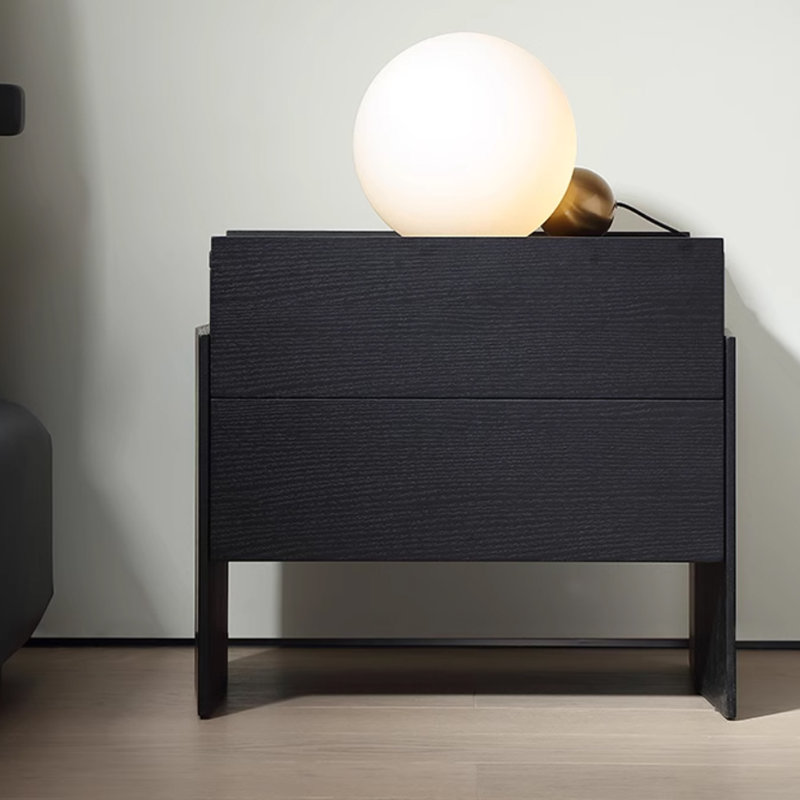 Minimalist Black Nightstand