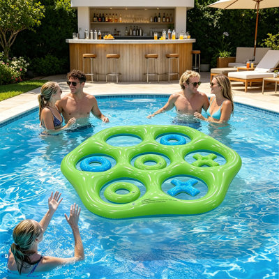 P VC pool t oys Hexagonal Inflatable Water Play Toy Pool Entertainment Interactive PVC Water Throwing Prop
