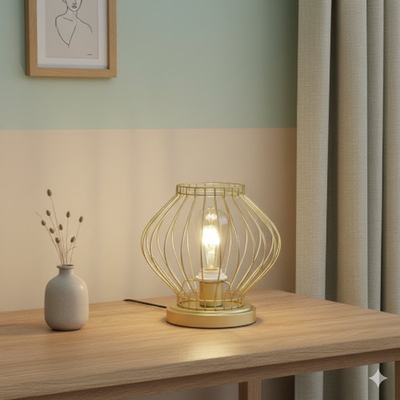 Lampe de table en métal 9,5 po