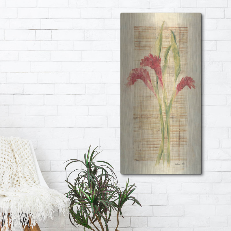 Art mural en métal Lark Manor ™ «Torch Ginger» par Cheri Blum, H 48 po x l 24 po