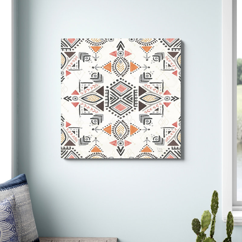 «Kasbah Crush X» par Dina June - impression sur toile tendue, H 36 po x l 36 po