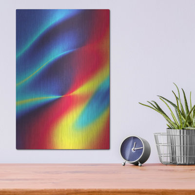  'Rainbow Wave' by Ann Klee Metal Wall Art, 12" x 16"