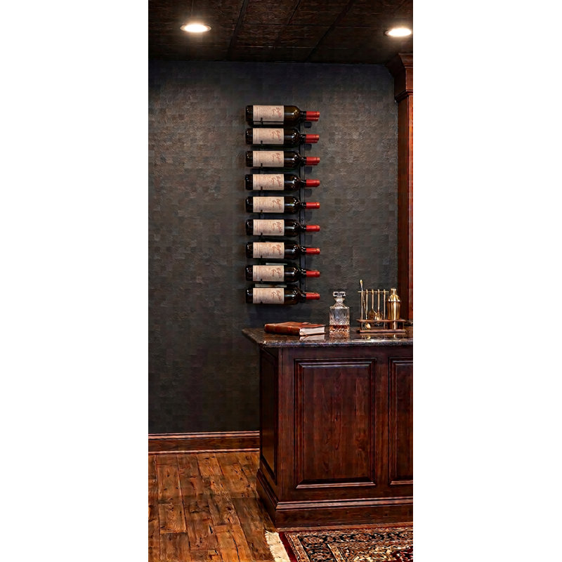 Support à vin de 18 bouteilles Indurial Magnum & Champagne - noir mat - 45 po de hauteur, Matte Black, 45"H x 15"W x 10"D