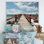 Tyris Beach Pier Point de vue noir sur toile