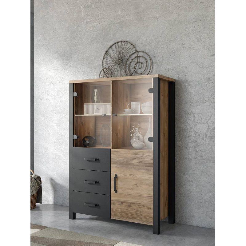 Alyissa Display Cabinet, Fichte Oak