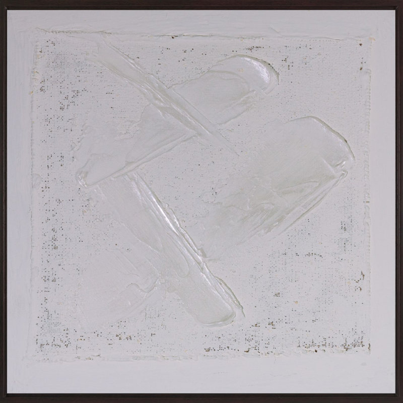 Betty - peinture sur toile, Cadre Laguna Espresso