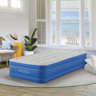 Matelas gonflable Nautica PlushAire avec pompe intégrée anti-fuite et vinyle résistant à la perforation