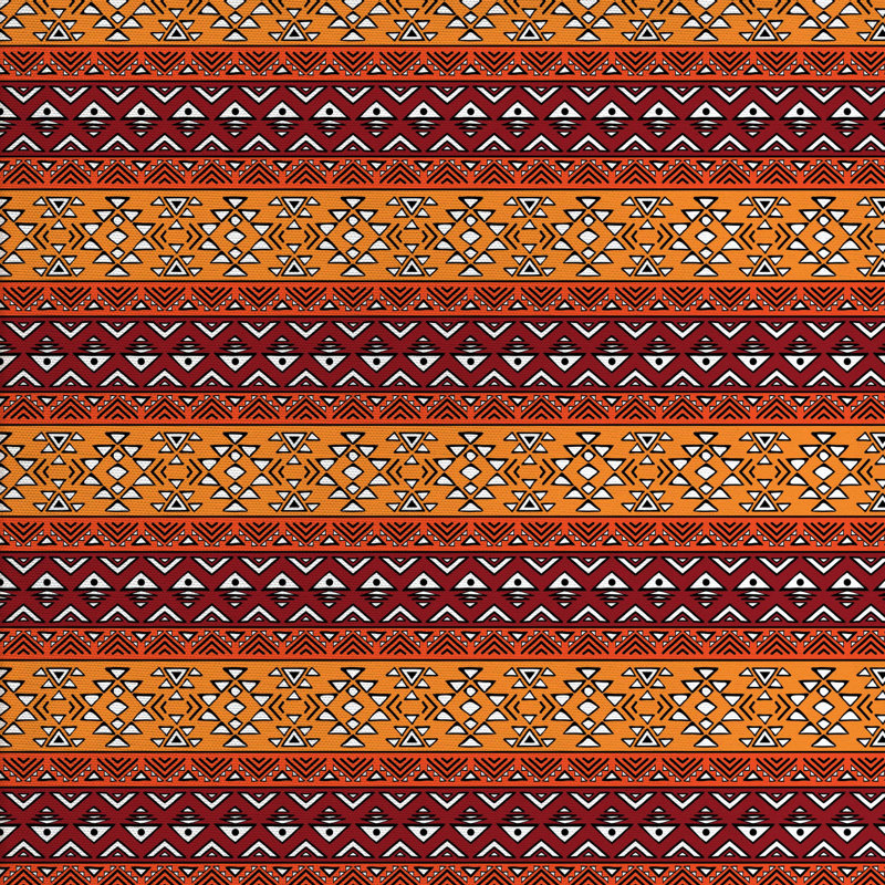 Tissu tribal, l 58 po x L 108 po