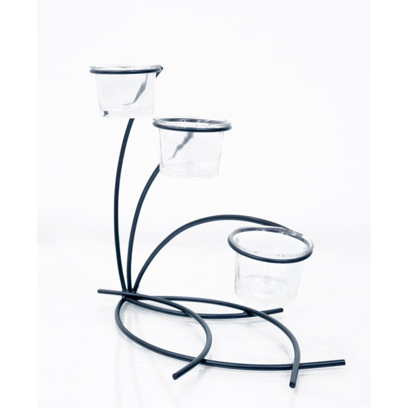 Table à candélabre en fer 9,4 "