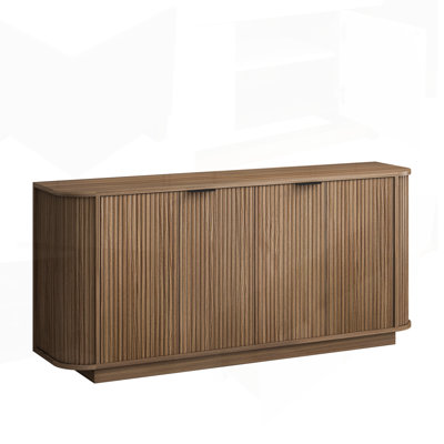 Buffet 63 portes à double porte avec tablettes réglables pour la cuisine, le salon et le couloir - polyvalent et élégant