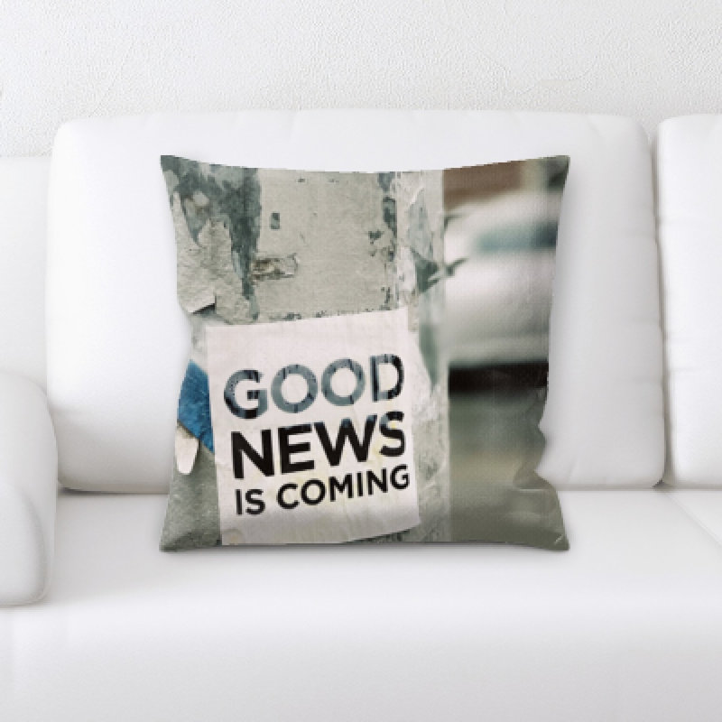 Coussin good news is bientôt