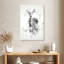 Cerf Brampt noir et blanc-108443680