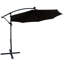 Parasol à énergie solaire 10 pi - Toile à décoloration, 8 nervures pour patio, piscine, patio, lumières à DEL, nervures, jardin-148486630