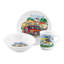 Compact 3 Piece Porcelain Dinnerware Set