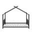 Lit plateforme simple en métal en forme de maison-114346457
