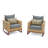 Tullio 4 - Person Patio Conversation Set with Sunbrella® Cushions-1465972676