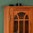 Window Pane Media Cabinet  Black-1176958973