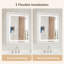 Armoire à pharmacie encastrée et à surface à DEL avec éclairage à DEL, 3 couleurs, 2 prises Kadory-904023856-894934234