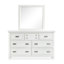 Commode blanche avec miroir-1375157236