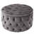 Grey Velvet With Upholstery - And Versatile Comfortable Footstool