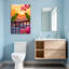 Animaux, perroquets sur le balcon, coucher de soleil, fleurs-786486409
