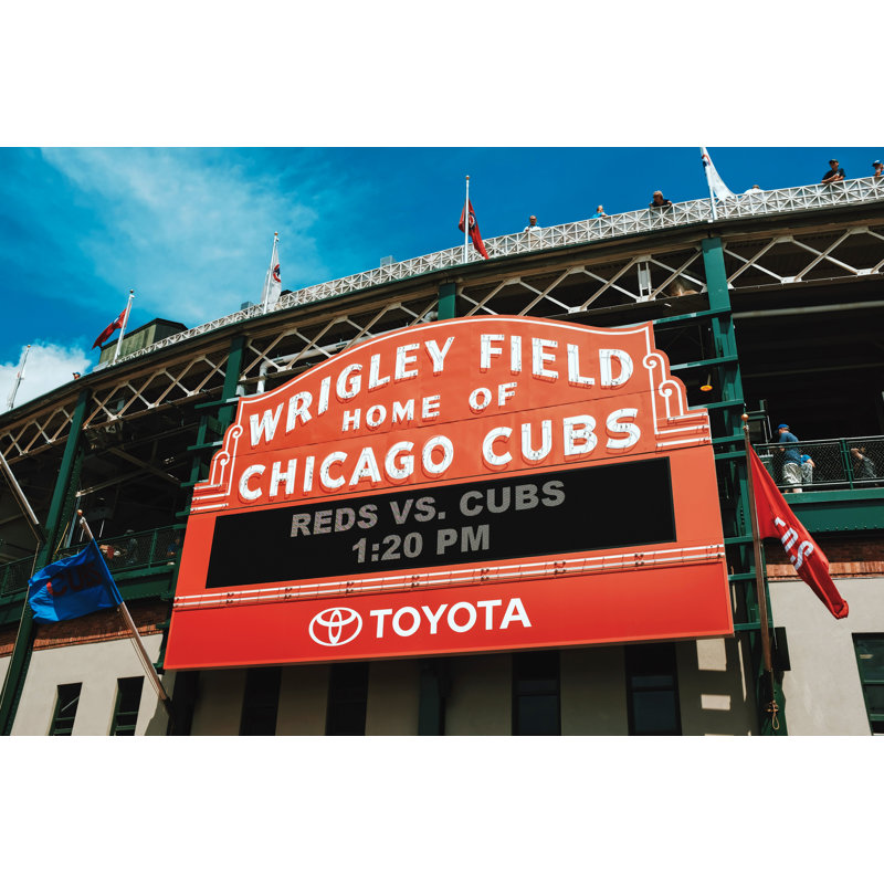 Chicago Cubs, Wrigley Field, enseigne, extérieur, baseball, Chicago, H 24 po x l 36 po x P 1,5 po