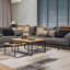 Abrienne Soft Shiny Lines Beige/Grey/Black Rug-2019445134