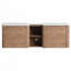 Wall-Mounted Bathroom Vanity With Ceramic Sink And Storage Shelves & 2-Soft-Close Door-430644203