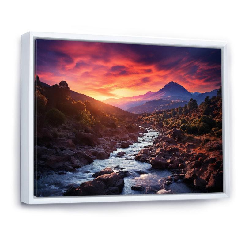 Spain Sunrise Over Teide National Park I - Nautical & Beach Wall Art Prints, H 34 po x l 44 po x P 1,5 po