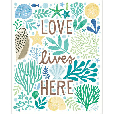 «Under Sea Treasures II Sea Glass» par Michael Mullan, art mural sur toile