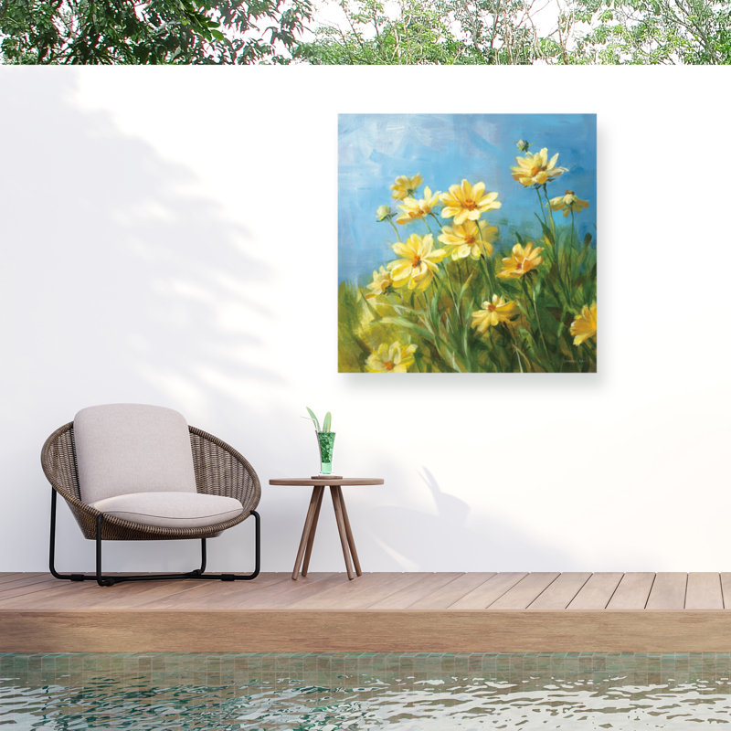 Toile d'extérieur Danhui Nai Summer Field I, H 14 po x l 14 po