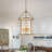 Qudarius 4-Light Dimmable Iron Drum Chandelier -1295566517-1283296522