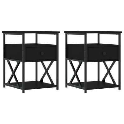 Raimondo 40cm W Iron Bedside Table