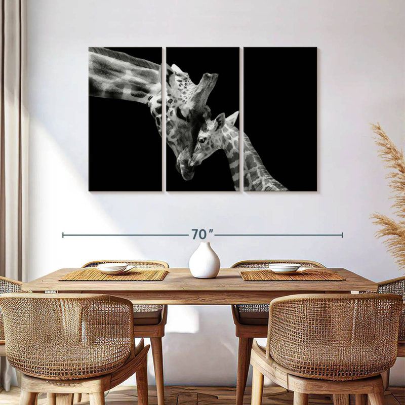 Brampt Doting Mother Giraffe, 36" H x 57" W
