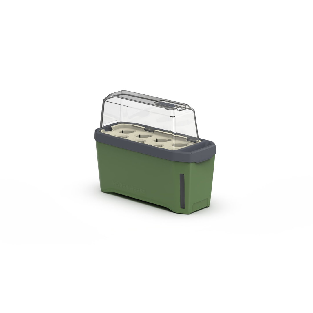 Harry Herbs 4-in-1 Planter Pot for Herbs, Removable lid, Self-watering, 0.5L water reservoir, 5L soil capacity