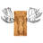 Elegant Decorative Wooden Wall Accessory, Black & Walnut Finish, 36.6 x 25.9 inches | Sturdy 100% Metal Frame (Thickness: 0.05 inches), Durable 100% Wooden Backing (Thickness: 1.2 inches) | Perfect for Home Decor & Modern Interiors
