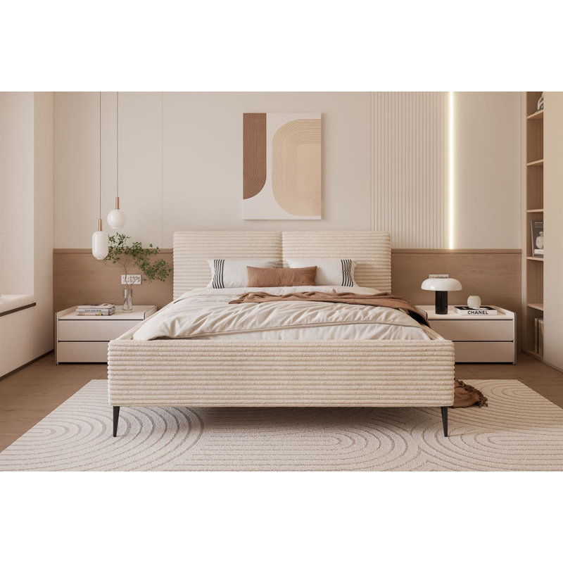Preslar Upholstered Bed, Tilia 03, 180cm W x 200cm L