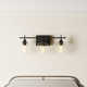 Breena 3 Light Transparent Dimmable Vanity Light