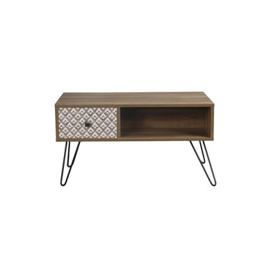Breccia Four Leg Coffee Table with Storage