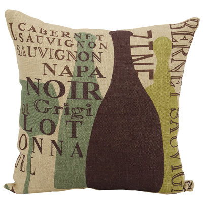 Coussin décoratif en jute