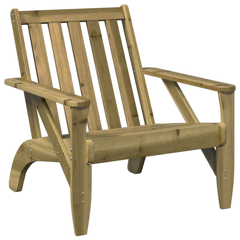 Garden Adirondack Chair 75X77x77 Cm, Natural impregnated
