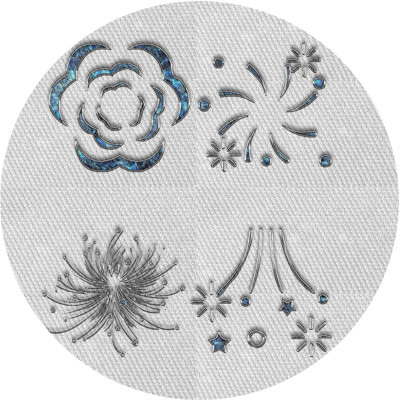 Tapis gris/zone noire à motifs